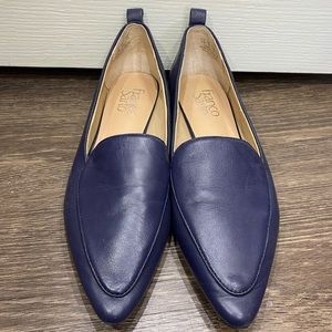Franco Sarto Blue Leather Shoes